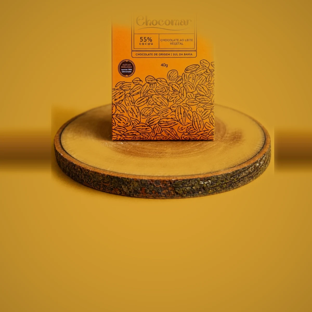 Chocolate 55% Cacau ao leite vegetal